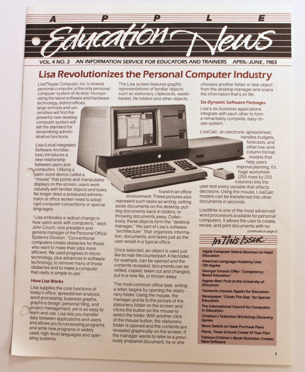 Apple Education News vol4 no2 Vintage Apple