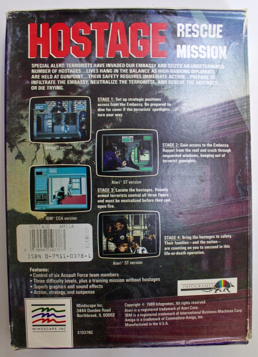 Vintage　game　Hostage　Amiga　Apple