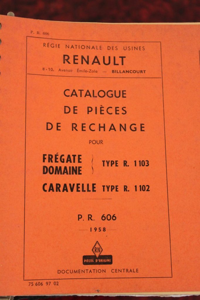  PR606 Frégate-Domaine, Caravelle Type R1103, R1102