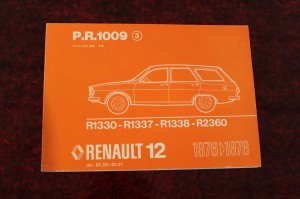  PR1009 Renault 12 R1330-R1337-R1338-R2360
