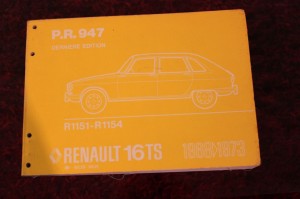  PR947 Renault 16TS R1151-R1154 1968-1973
