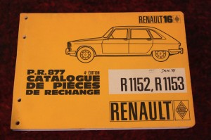  PR877 Renault 16 R1152, R1153