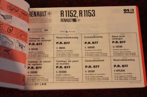  PR877 Renault 16 R1152, R1153