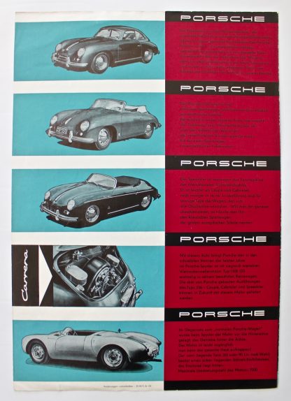 Porsche 356 Brochure From 1955 | Vintage Cars